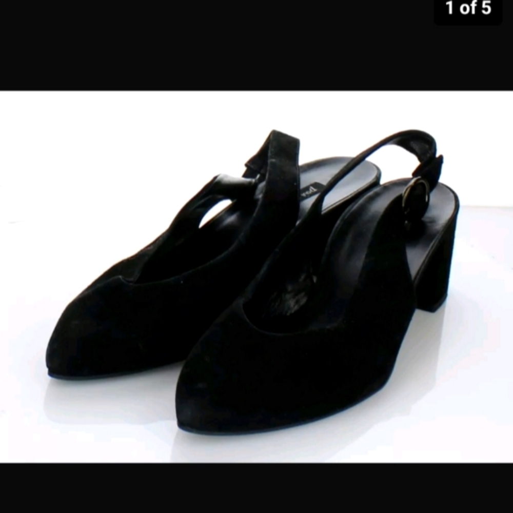 Paul Green Brittany US 10 pointy toe slingback black